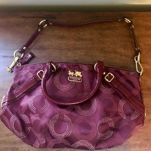 COACH Madison Dotted OP Art C Sophia Satchel 15935